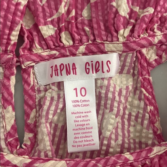 Japan Girls Ruffled Two-Piece Cotton Set - Picture 3 of 5